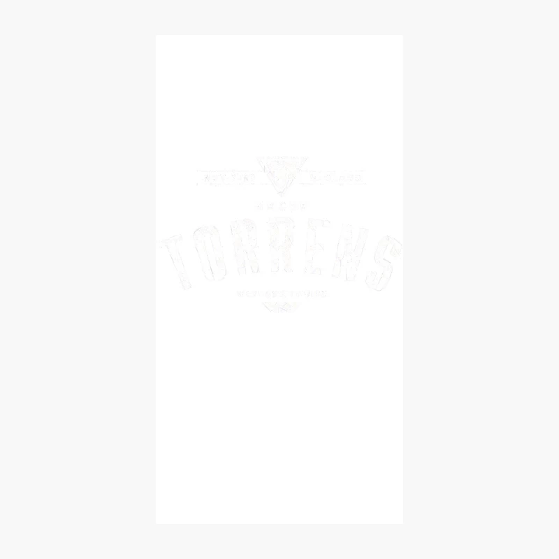Minimal White Typography Logo iPhone Case