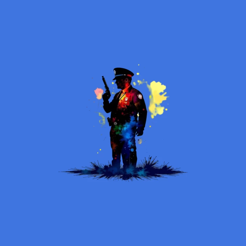 Police man Travel Mug