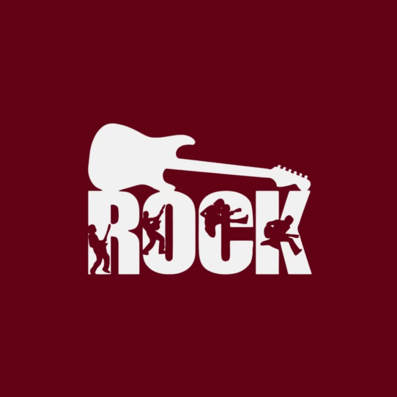 Rock Music Illustration Pin