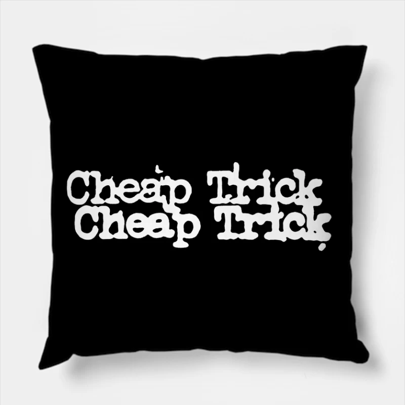 Cheap Trick Logo Throw Pillow