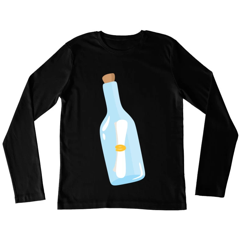 Bouteille avec message à l'intérieur Femme Manches Longues T-Shirt