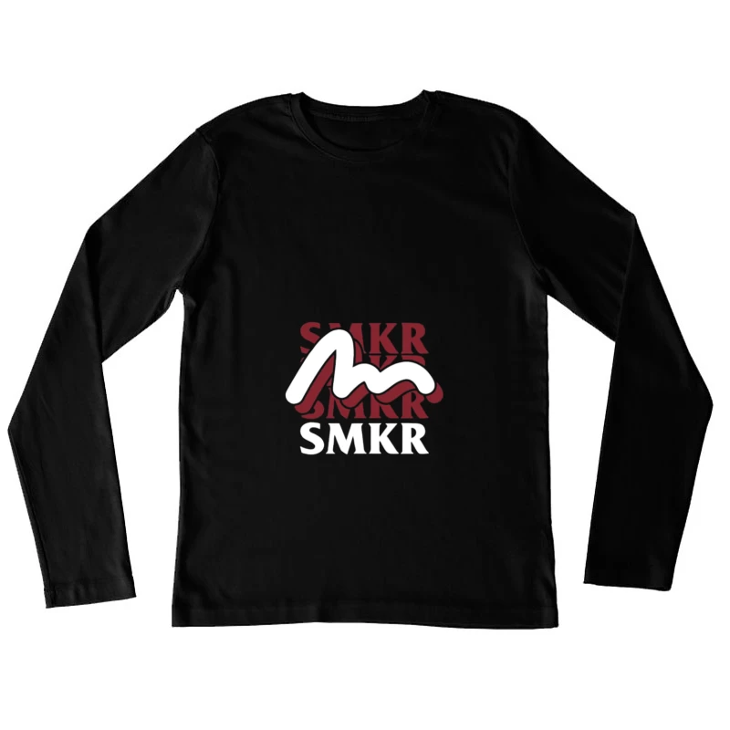 Logo SMKR avec lettre stylisée Femme Manches Longues T-Shirt
