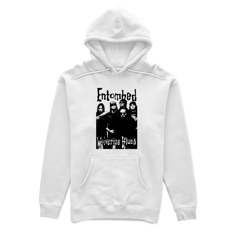 Entombed Wolverine Blues Black White Female Pullover Hoodie