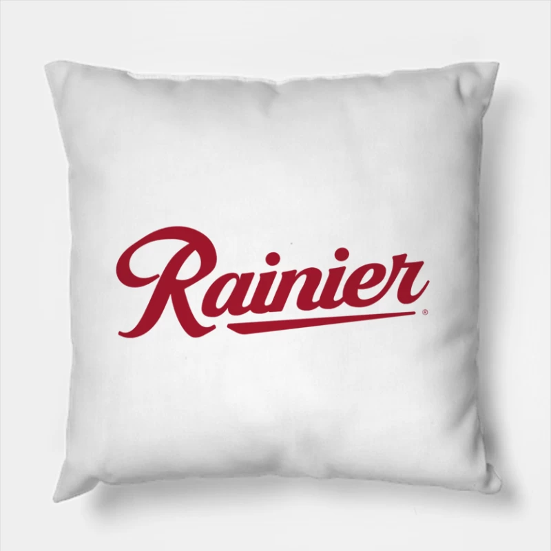 rainier brewing company Throw Pillow