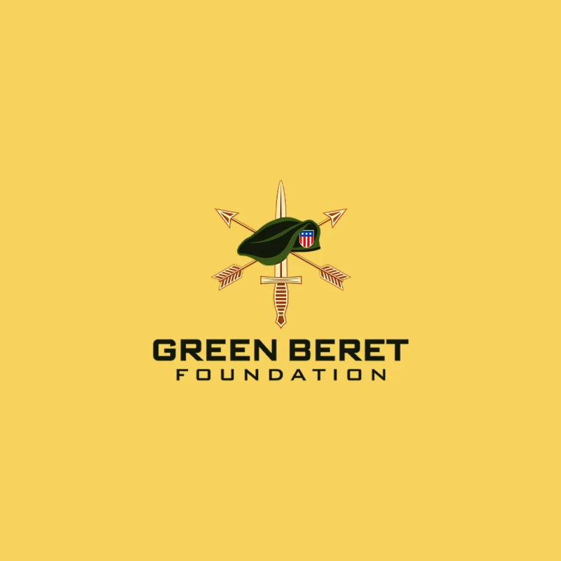 Green Beret Foundation Military Special Forces Logo Bucket Hat