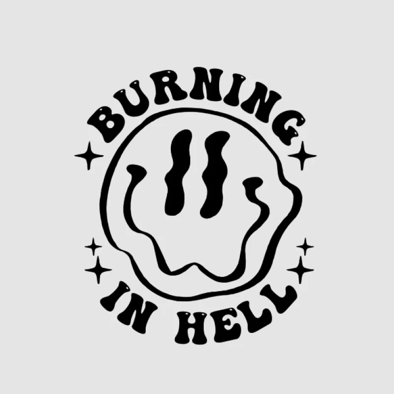 Design de feu en enfer Homme Sweat à capuche