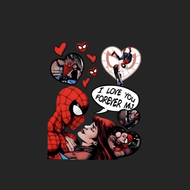 Amour entre Spider-Man et MJ dans les Comics Homme Sweat-shirt à enfiler
