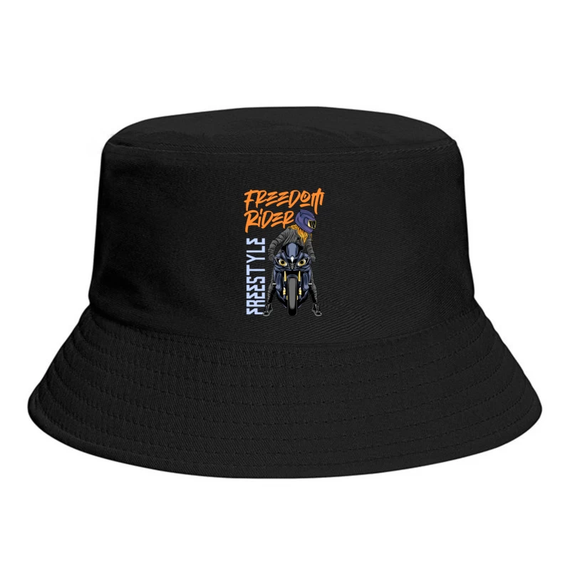 Freedom Rider: Freestyle Motorcycle Biking Bucket Hat