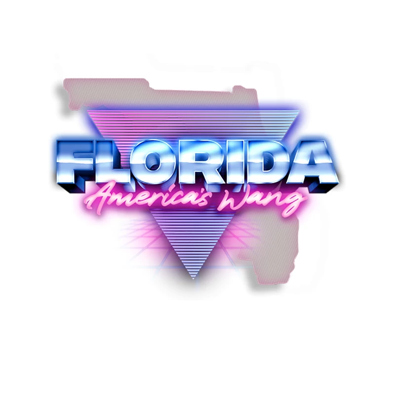 Florida America_s Wang  80s Retro Style Design Tapestry