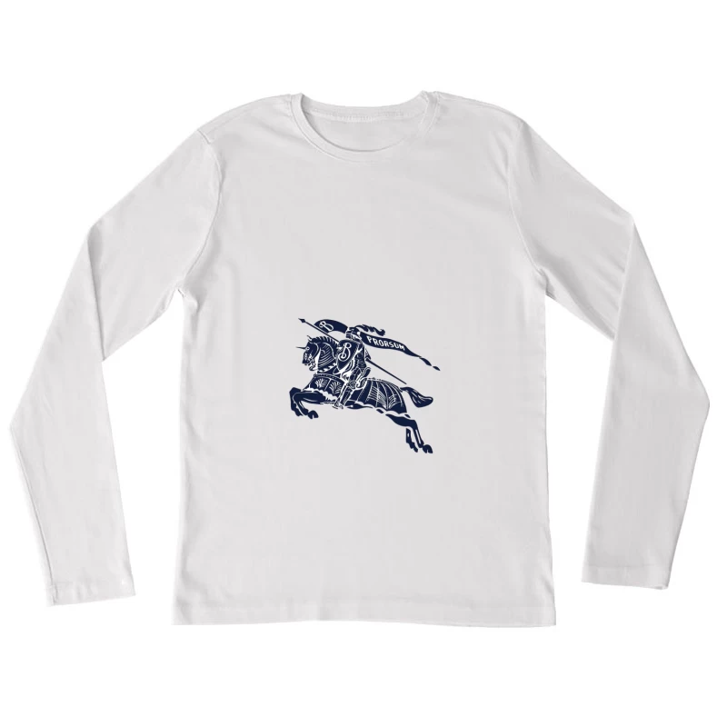 Ritter auf einem Pferd Damen Langarm T-Shirt