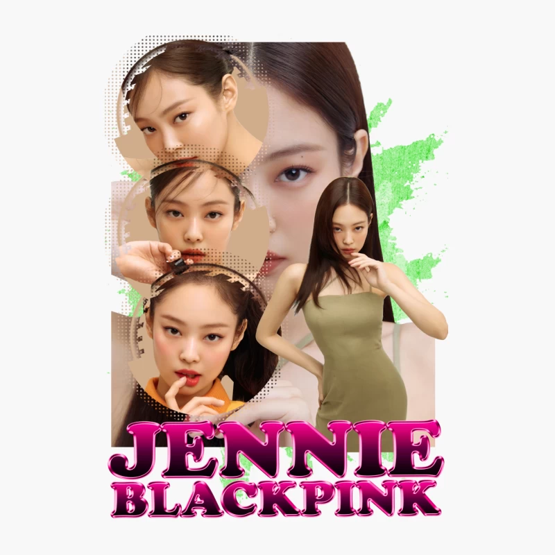 Jennie from BLACKPINK: K-pop Star and Fashion Icon Cotton Tote Bag
