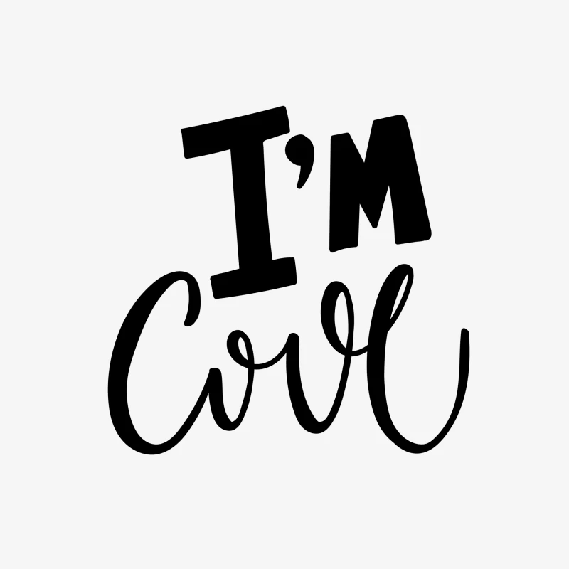 Phrase Inspirante : Je Suis Cool Homme Sweat-shirt à enfiler