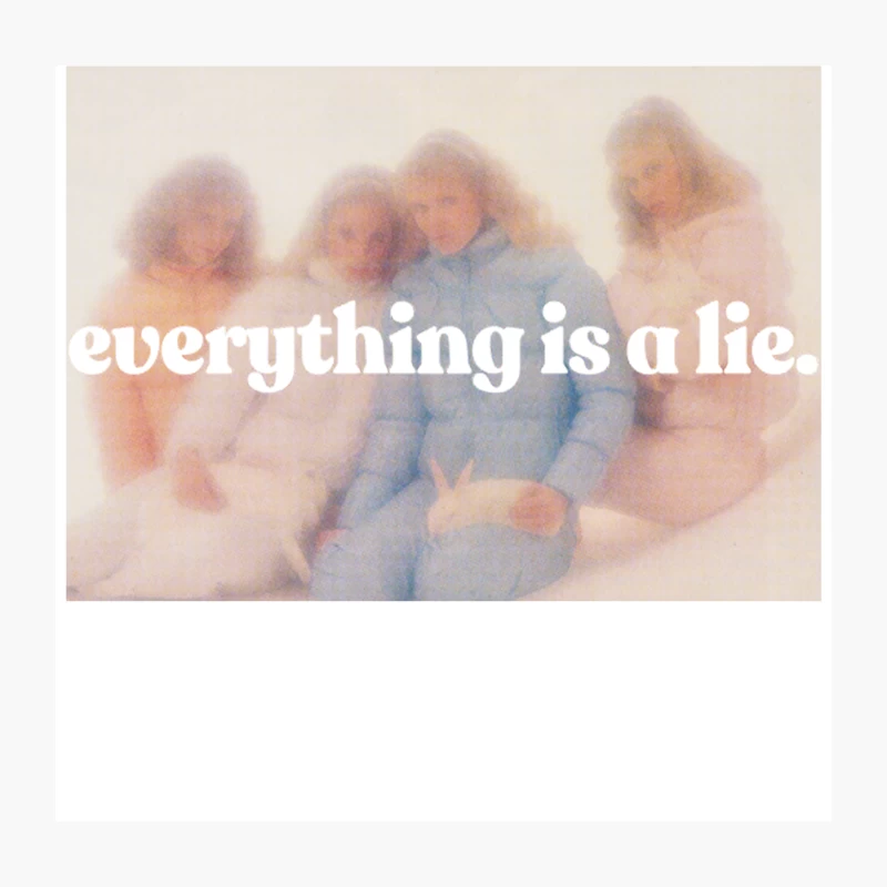 Everything Is A Lie  Aesthetic Nihilism Design Throw Pillow