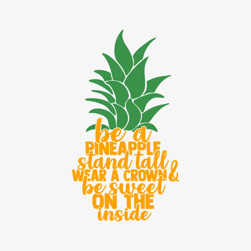 Sei eine Ananas: Steh aufrecht, trage eine Krone & sei innen süß. Herren Langarm T-Shirt