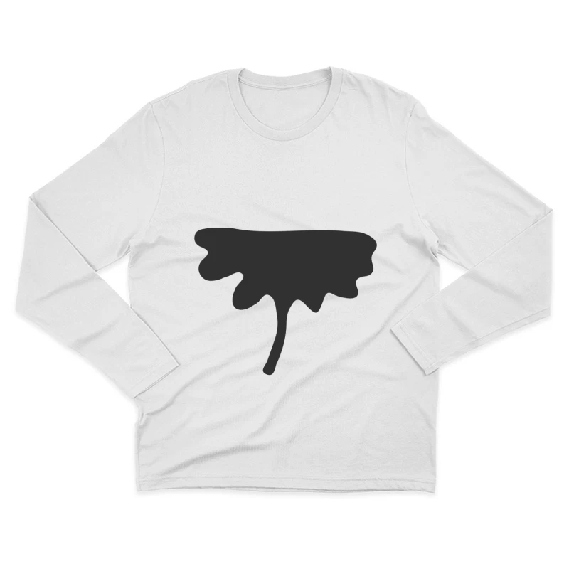 Tache abstraite noire Homme Manches Longues T-Shirt