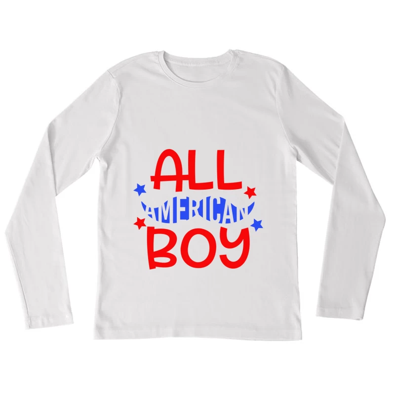 Design vintage 'All American Boy' Femme Manches Longues T-Shirt