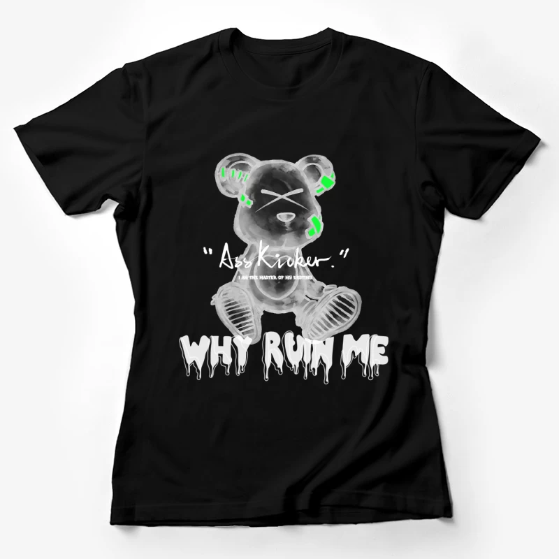 Künstlerischer Bär Silhouette Damen T-Shirt