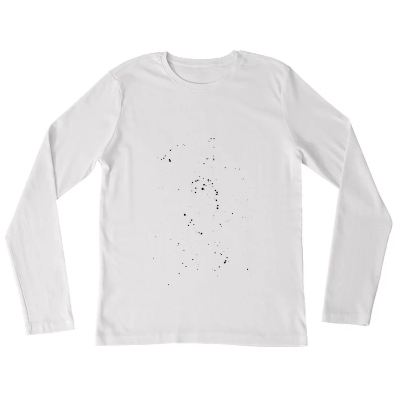 Design artistique avec cercle noir Femme Manches Longues T-Shirt