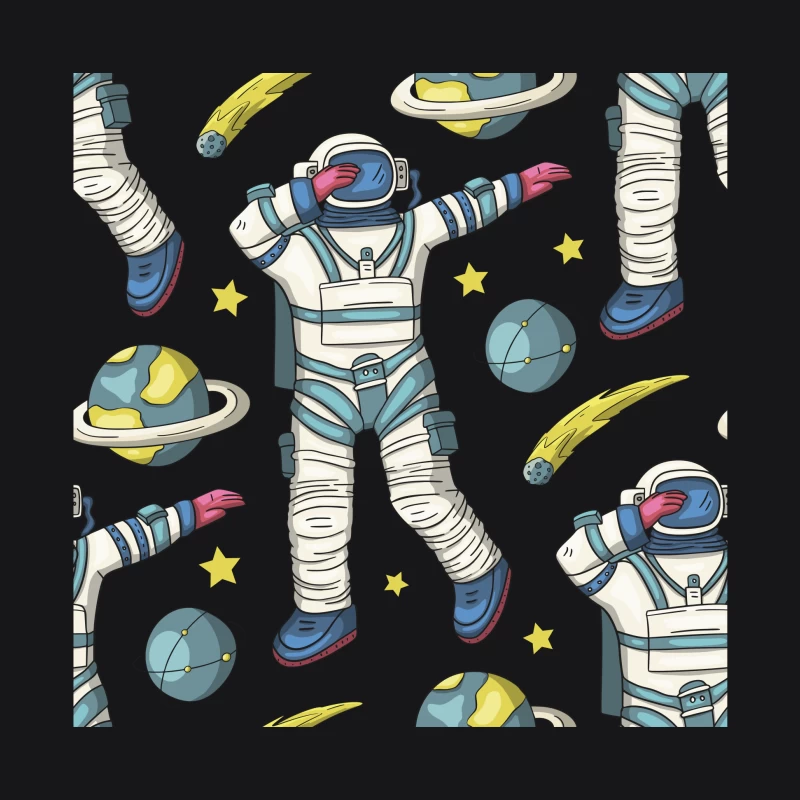 Weltraum-Abenteuer mit Astronauten Damen Pullover Hoodie