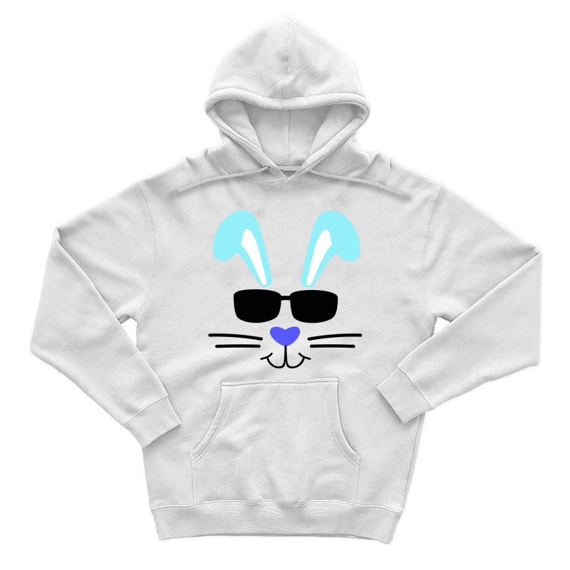 Visage de lapin avec lunettes Homme Sweat à capuche