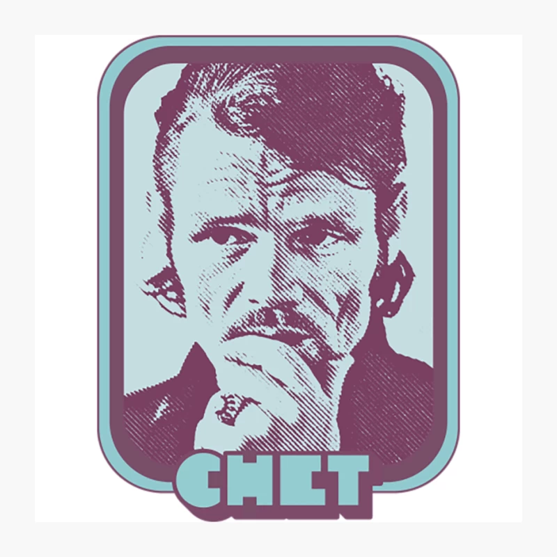 Chet Baker  Jazz Music Lover Fan Design Pin