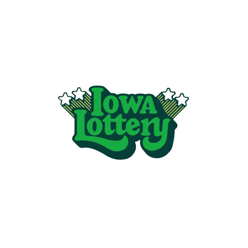 Vintage-Style Iowa Lottery Green Logo with Stars Travel Mug