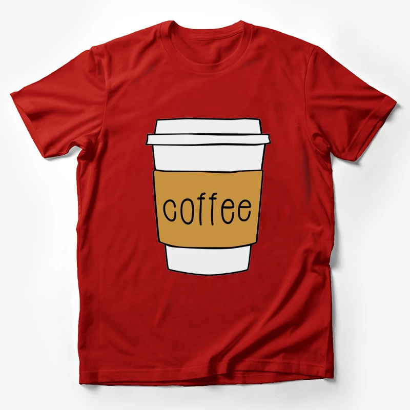 Coffee Cup Illustration Male T-Shirt