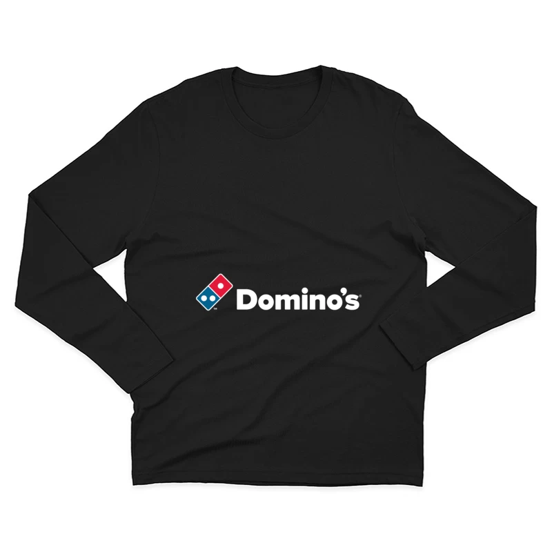 Domino's Pizza Minimalist Brand Logo Male Long Sleeve T-Shirt