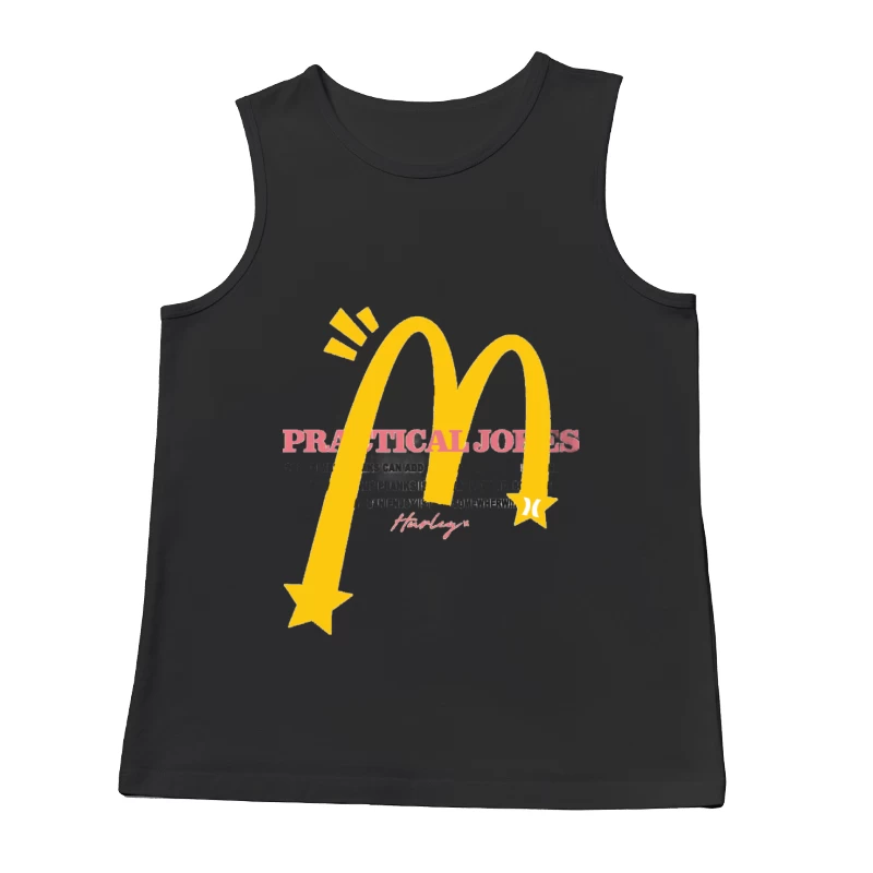 Praktische Streiche Design mit gelbem Stern Herren Tanktops