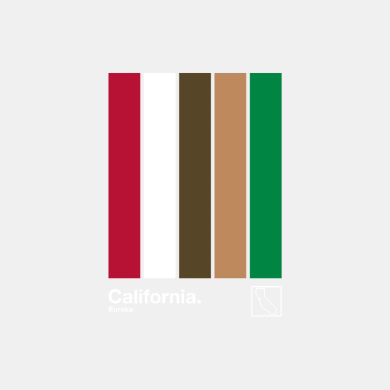 California State Flag   Original Minimalist Artwork Poster Design Male Tank Top