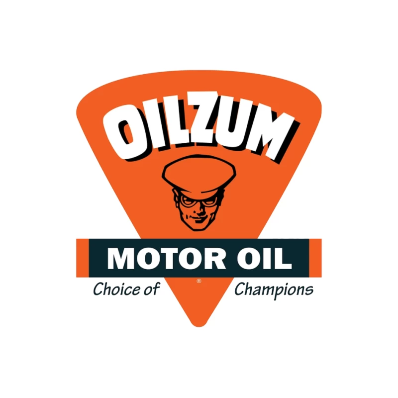 Vintage Oilzum Motor Oil Logo with Retro Design Pin