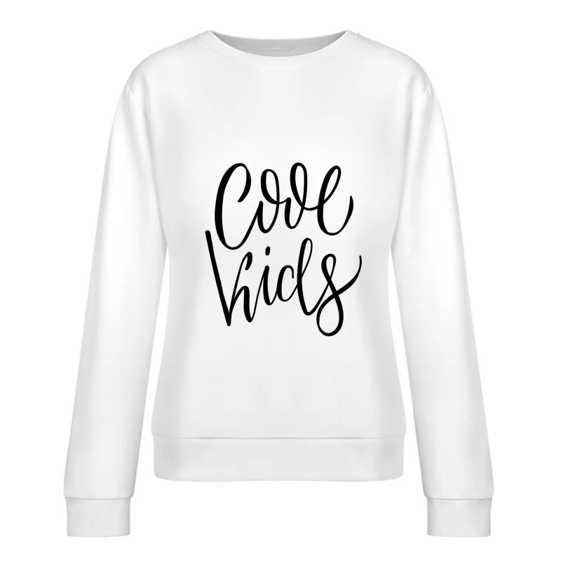 Écriture élégante en noir Femme Sweat-shirt à enfiler