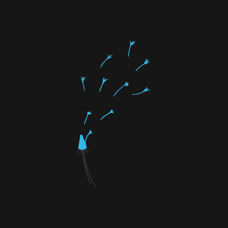 Dessin de pissenlit en graines Femme T-Shirt