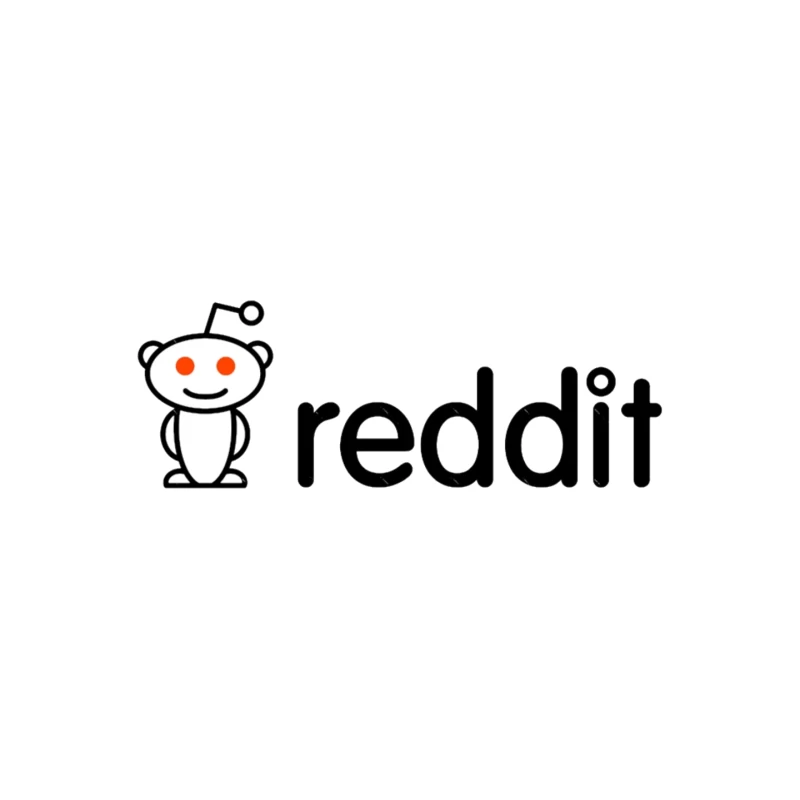 Reddit Logo with Snoo Mascot Mouse Pad