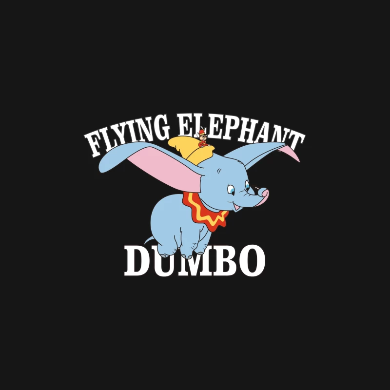 Fliegender Elefant Dumbo Design Herren T-Shirt