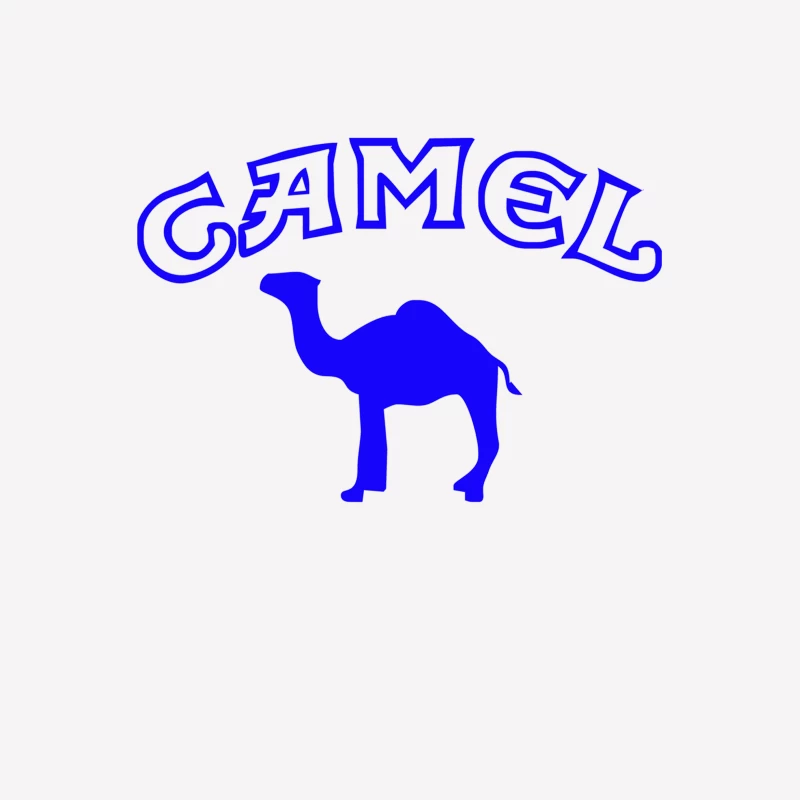 uomo CAMEL sigarette stampa BLU o GIALLA fumo MITICHE Female T-Shirt