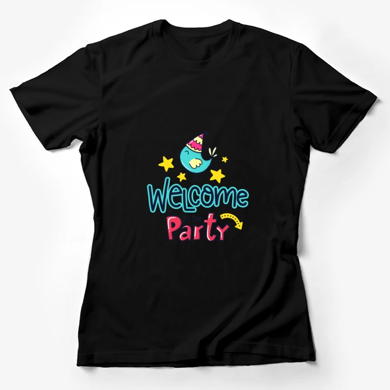 Bienvenue à la fête avec un oiseau joyeux Femme T-Shirt