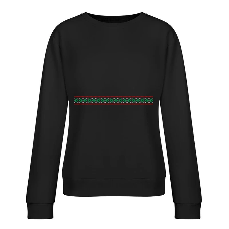 Motif géométrique traditionnel coloré Femme Sweat-shirt à enfiler
