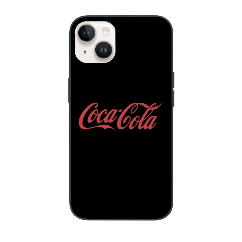 Classic Red Coca-Cola Cursive Logo iPhone Case