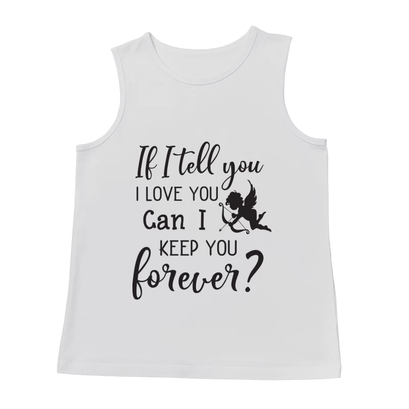 Message d'amour romantique Homme Débardeur