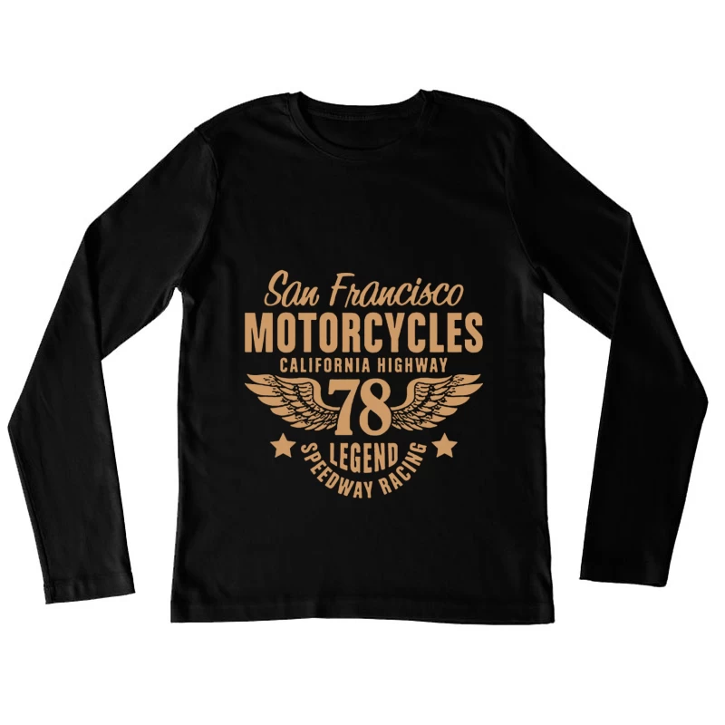 San Francisco Motorräder Legende Damen Langarm T-Shirt