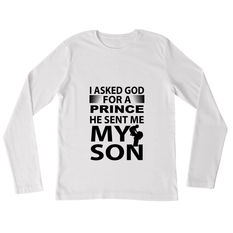 Citation Affectueuse de Fils Femme Manches Longues T-Shirt