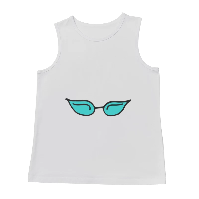 Lunettes de soleil rétro turquoise Homme Débardeur