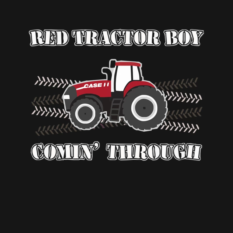 Case IH Red Tractor Boy Comin_ Through Mouse Pad