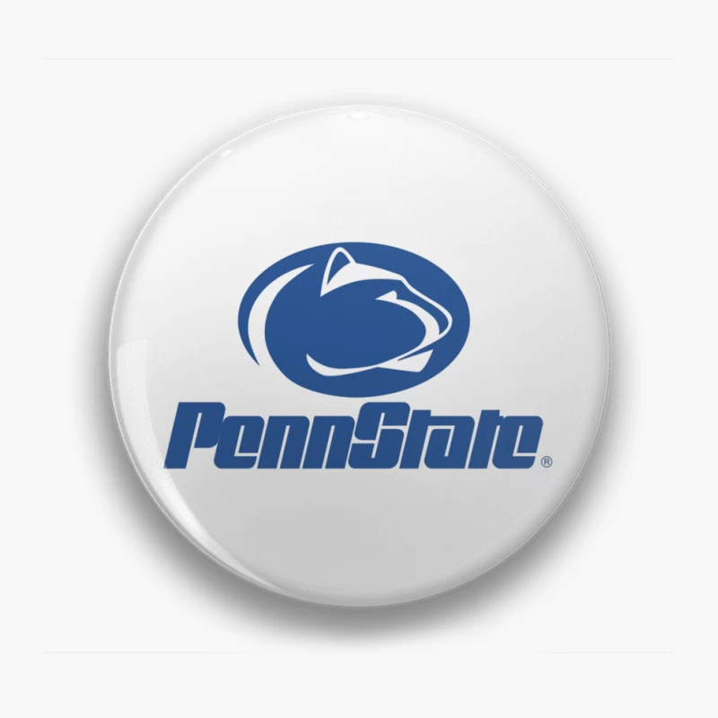 Penn State Nittany Lions Athletic Logo in Blue and White Pin