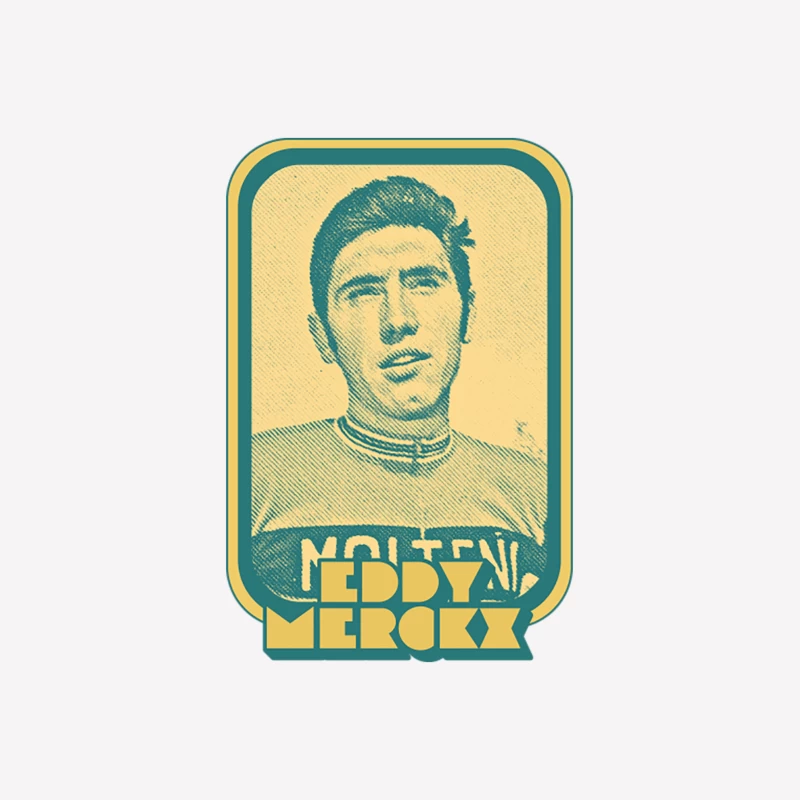 Eddy Merckx  Retro Cycling Fan Art Design Male T-Shirt