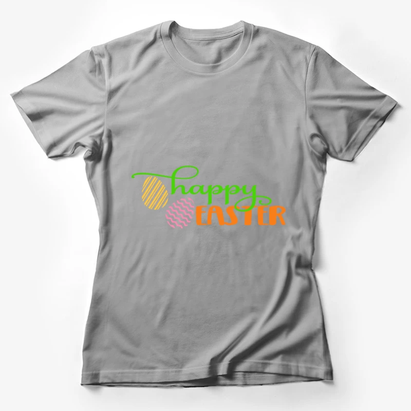 Joyeuses Pâques avec Œufs Colorés Femme T-Shirt