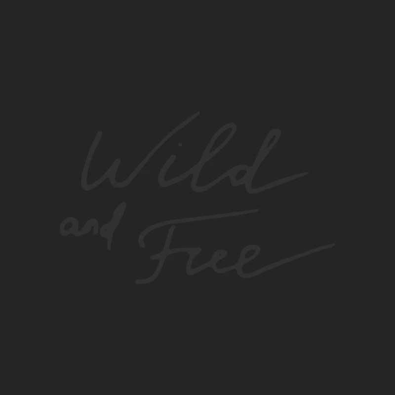 Texte manuscrit inspirant 'Wild and Free' Homme Sweat-shirt à enfiler