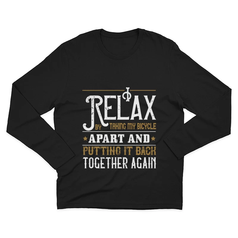 Détente et Vélo: Assemblage Créatif Homme Manches Longues T-Shirt