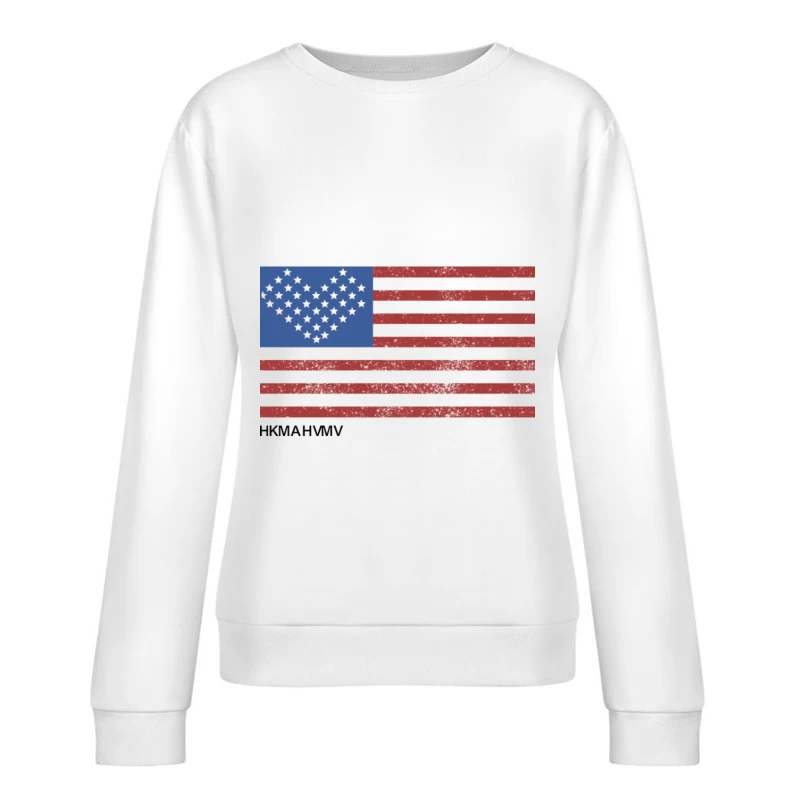 Herz-Flagge mit Streifendesign Damen Pullover Sweatshirt